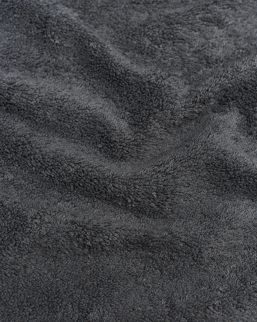Herren | Tekla Organic Terry Hand Towel Charcoal Grey | Tekla | Organic Terry Hand Towel Charcoal Grey