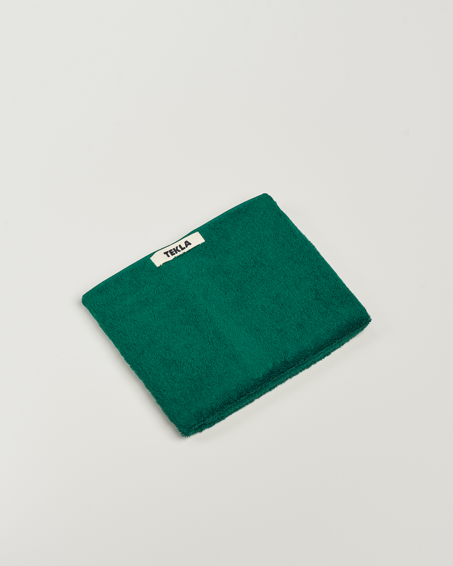 Herren | Tekla Organic Terry Hand Towel Teal Green | Tekla | Organic Terry Hand Towel Teal Green