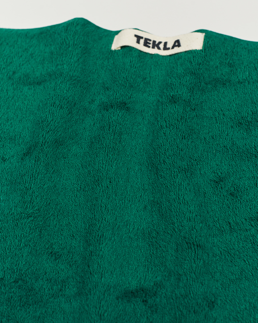 Herren | Tekla Organic Terry Hand Towel Teal Green | Tekla | Organic Terry Hand Towel Teal Green