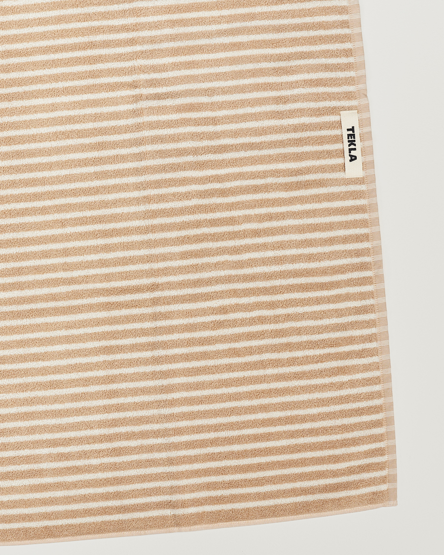 Herren | Lifestyle | Tekla | Organic Terry Hand Towel Ivory Stripe