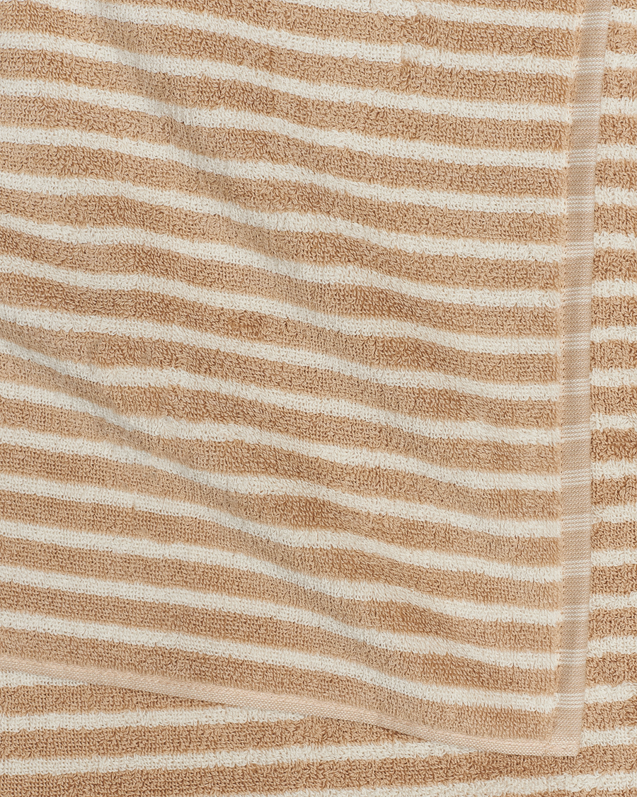 Herren | Tekla Organic Terry Bath Towel Ivory Stripe | Tekla | Organic Terry Bath Towel Ivory Stripe