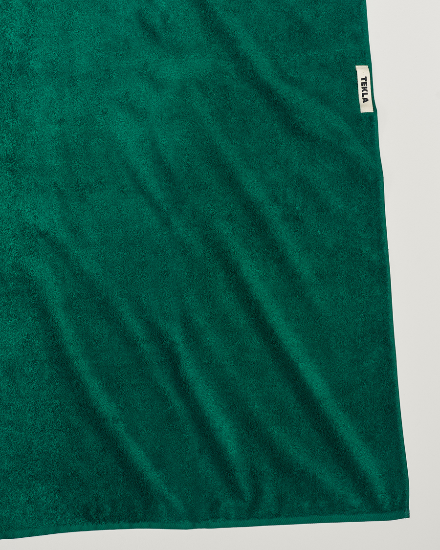 Herren | Lifestyle | Tekla | Organic Terry Bath Towel Teal Green