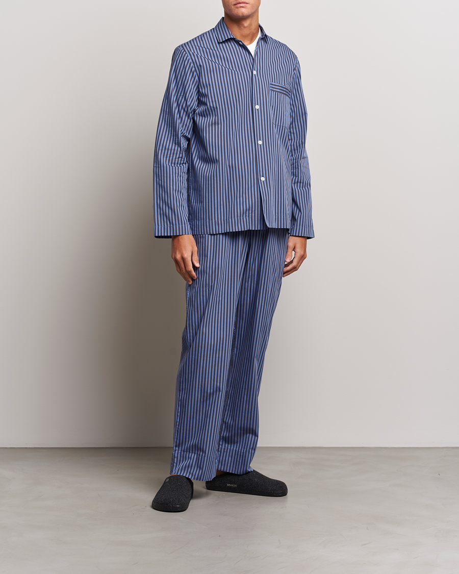 Herren | Schlafanzüge & Bademäntel | Tekla | Poplin Pyjama Shirt Verneuil Stripes