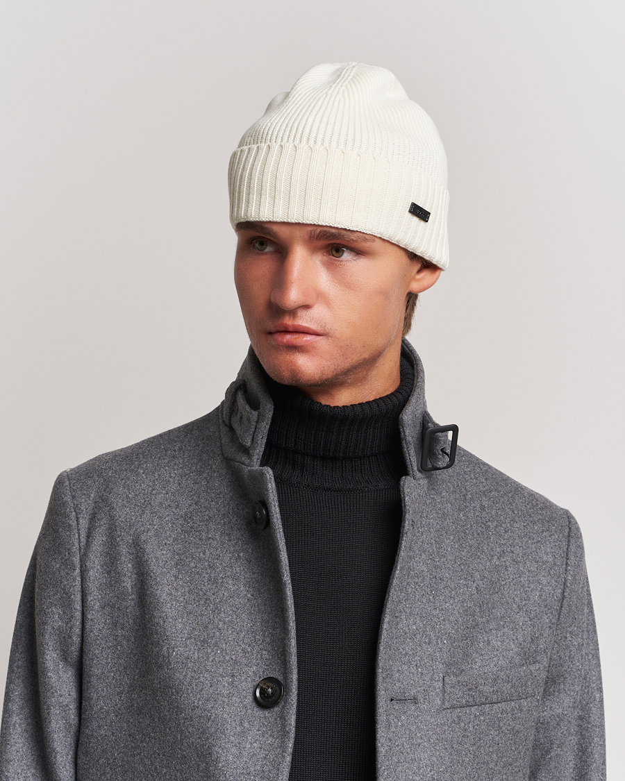 Herren | BOSS BLACK Fati Beanie Open White | BOSS BLACK | Fati Beanie Open White