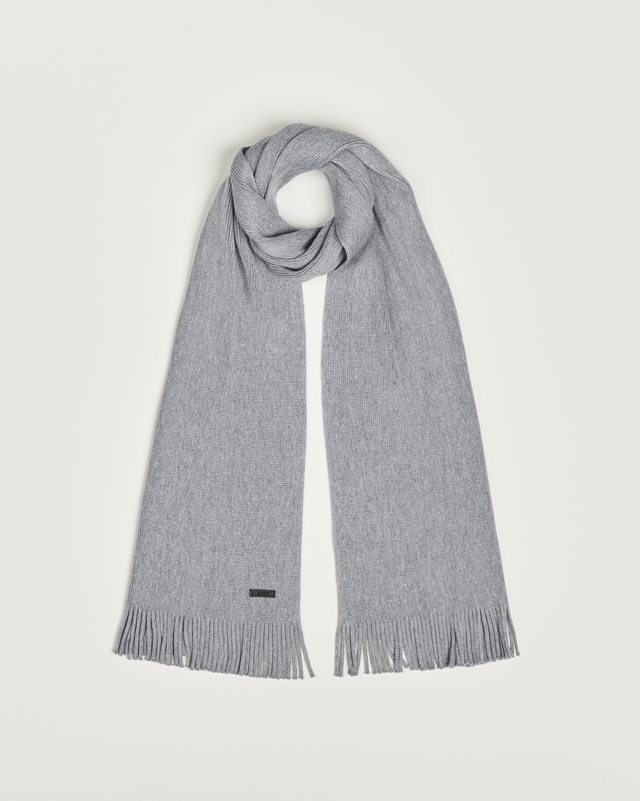 Herren | BOSS BLACK Atlas Scarf Silver | BOSS BLACK | Atlas Scarf Silver