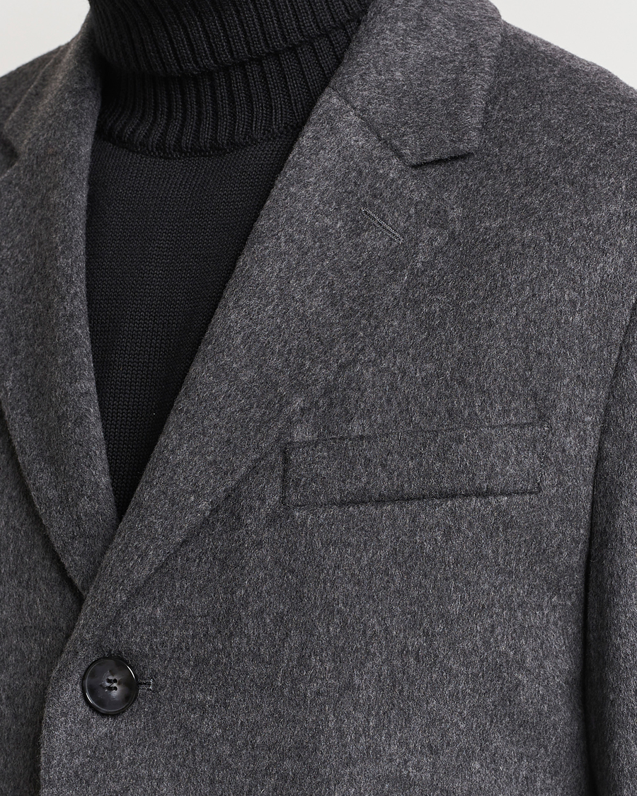 Herren | Jacken | BOSS BLACK | Hyde Wool/Cashmere Coat Medium Grey