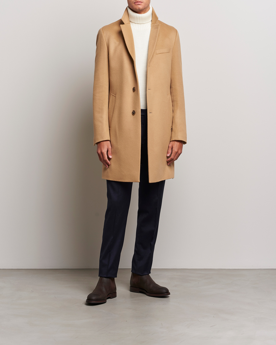 Herren | Jacken | BOSS BLACK | Hyde Wool/Cashmere Coat Medium Beige