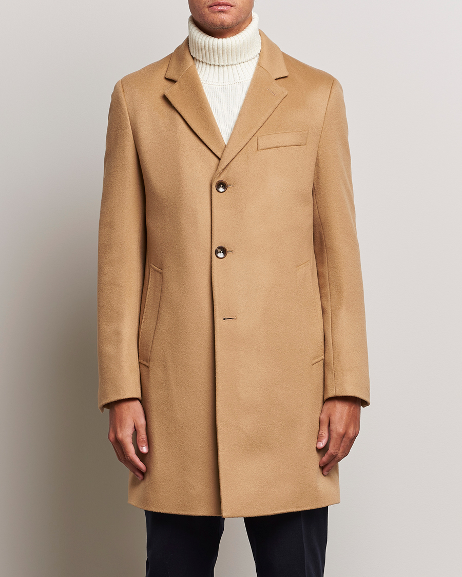 Herren | Jacken | BOSS BLACK | Hyde Wool/Cashmere Coat Medium Beige