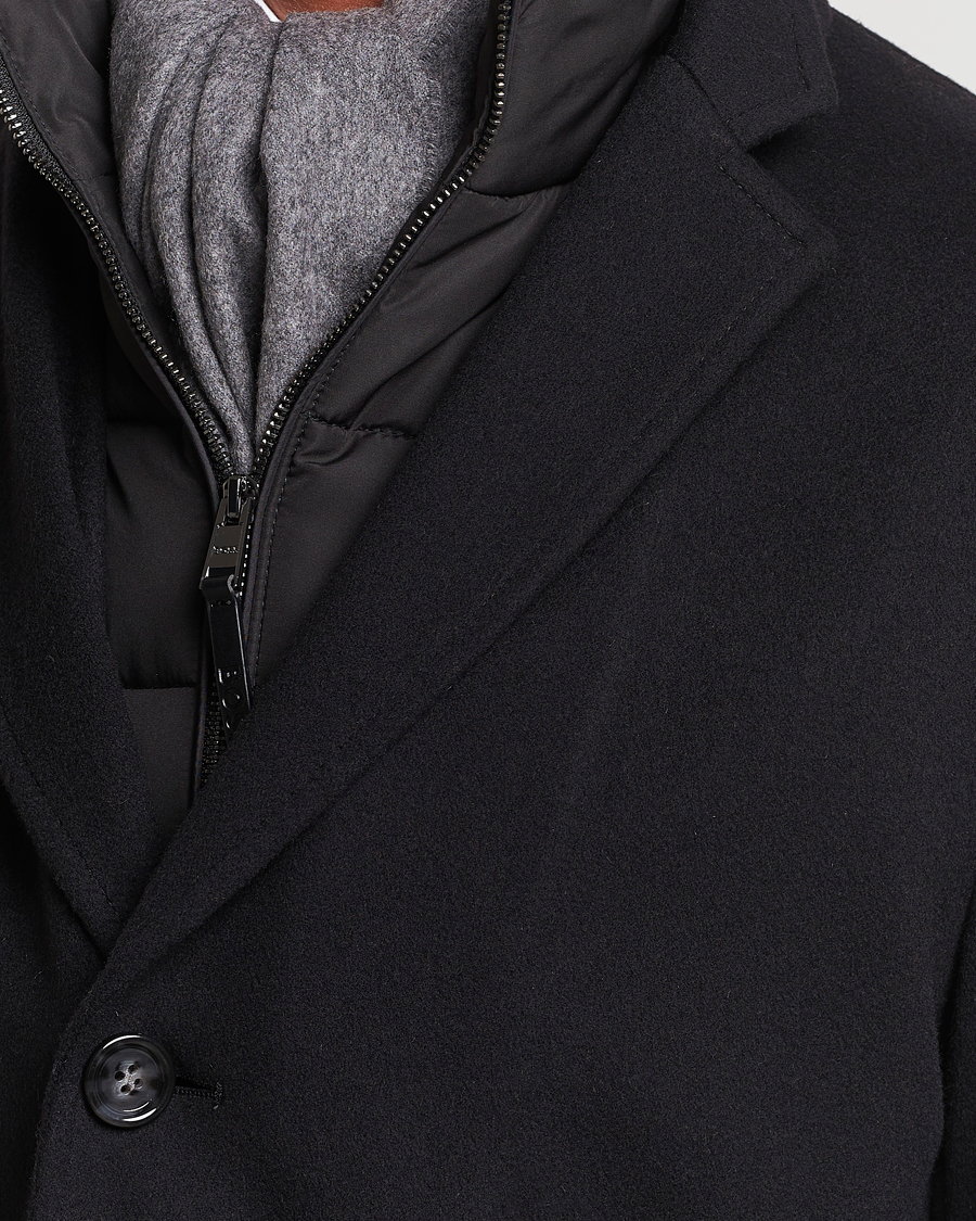 Herren | Jacken | BOSS BLACK | Hyde Wool Bib Coat Black