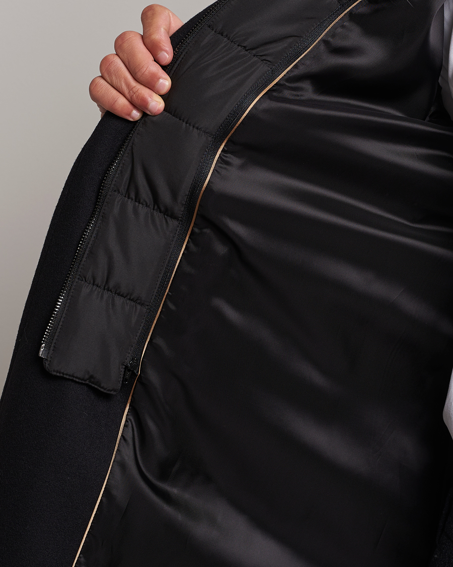 Herren | Jacken | BOSS BLACK | Hyde Wool Bib Coat Black