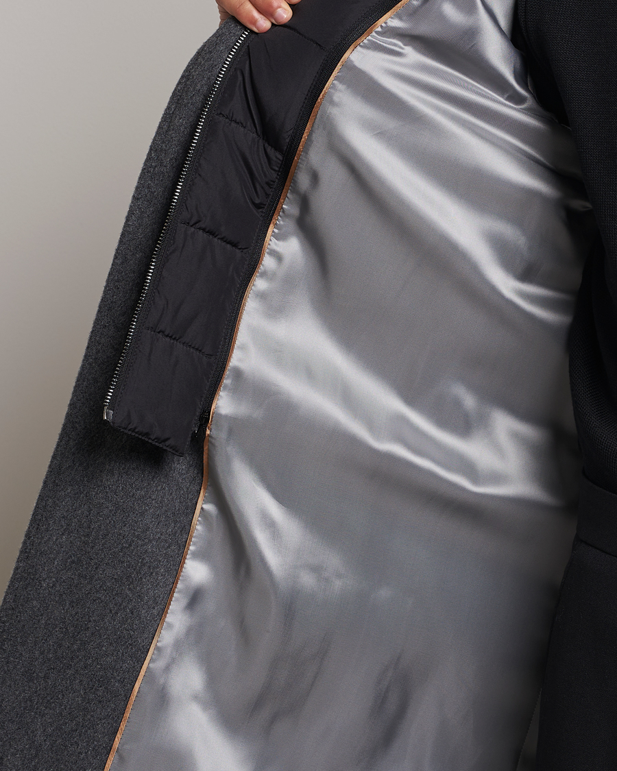 Herren | Jacken | BOSS BLACK | Hyde Wool Bib Coat Medium Grey