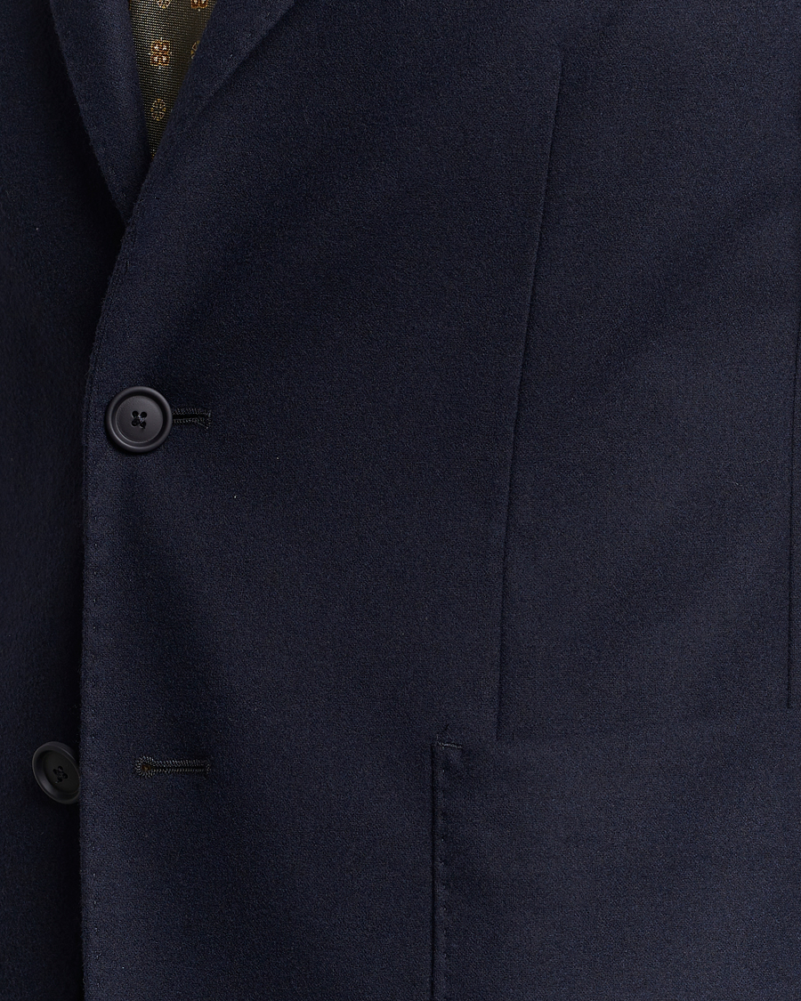 Herren | Sakkos | BOSS BLACK | Hanry Tech Flannel Blazer Dark Blue