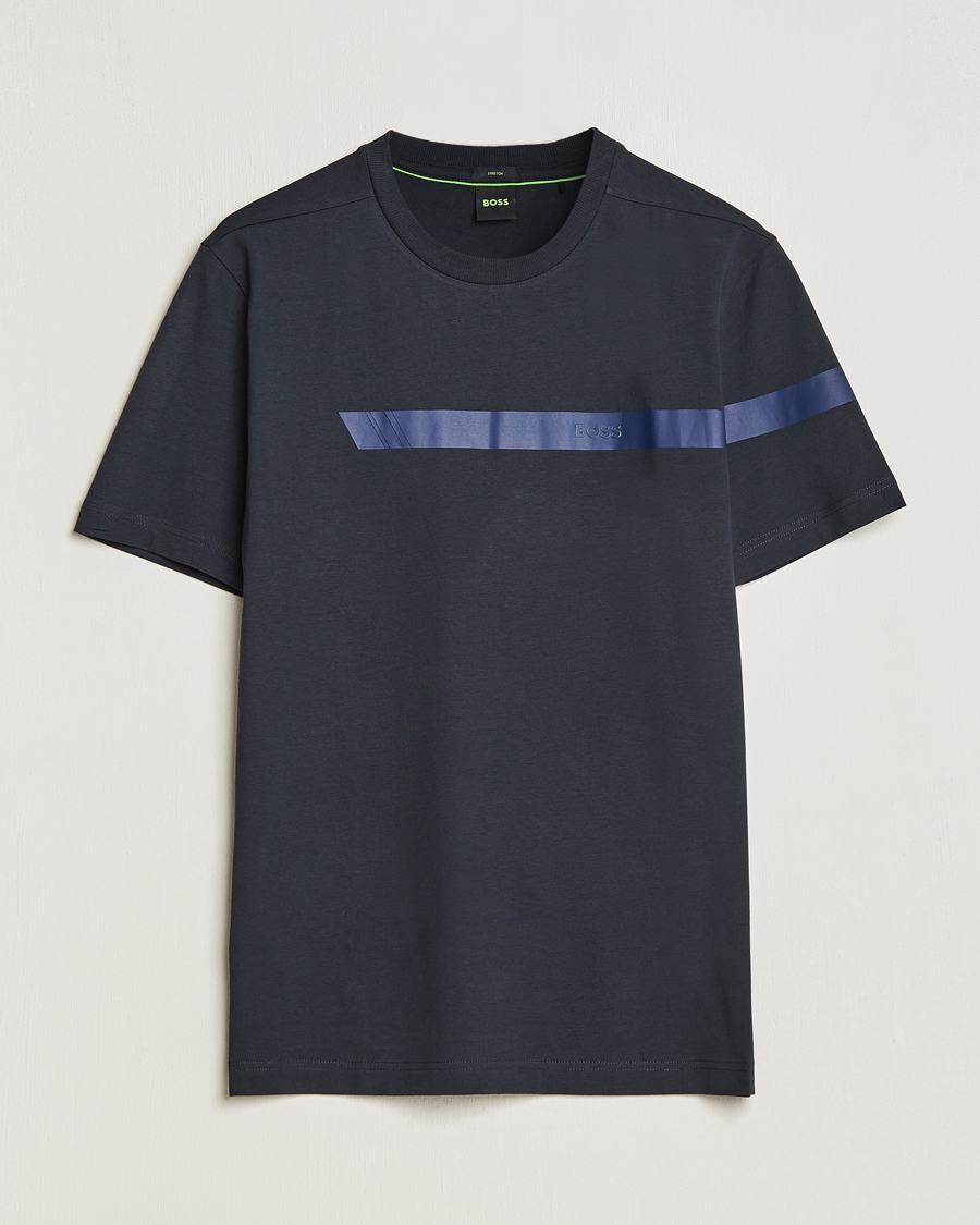 Herren | T-Shirts | BOSS GREEN | Logo Crew Neck T-Shirt Dark Blue