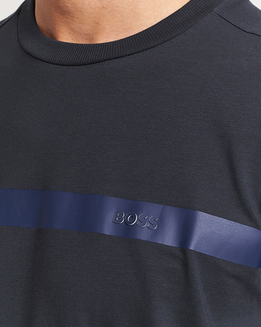 Herren | T-Shirts | BOSS GREEN | Logo Crew Neck T-Shirt Dark Blue