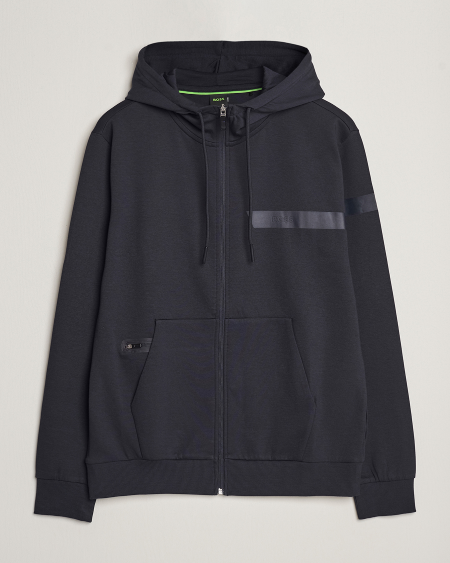 Herren | Pullover | BOSS GREEN | Saggy Full Zip Hoodie Dark Blue