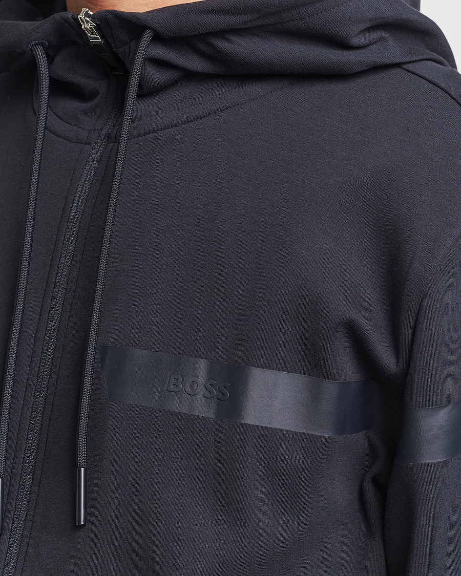 Herren | Pullover | BOSS GREEN | Saggy Full Zip Hoodie Dark Blue