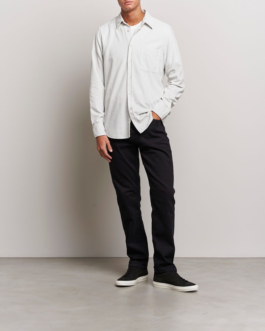 Herren | Hemden | BOSS ORANGE | Relegant Corduroy Shirt Light Grey