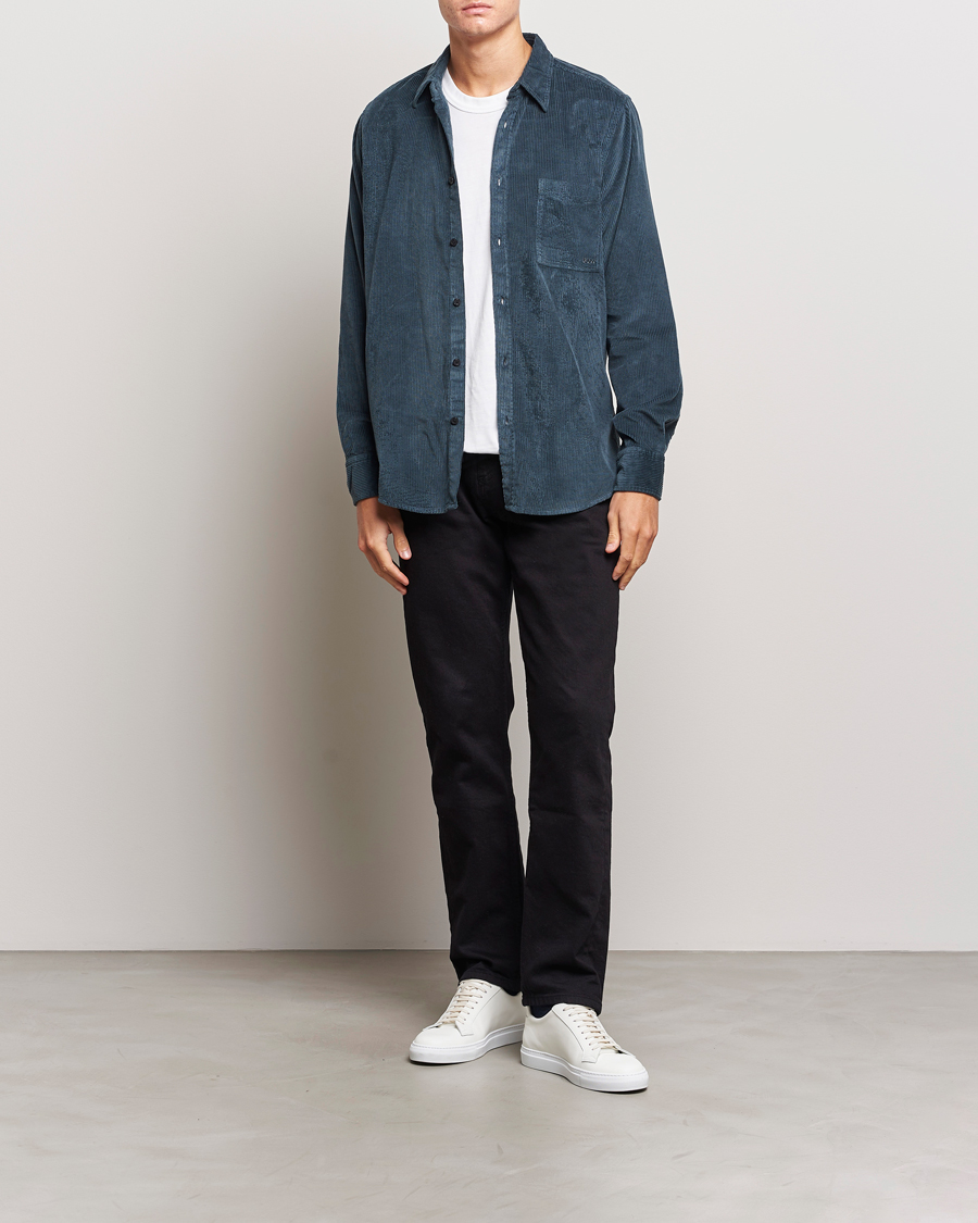 Herren | Hemden | BOSS ORANGE | Relegant Corduroy Shirt Open Green