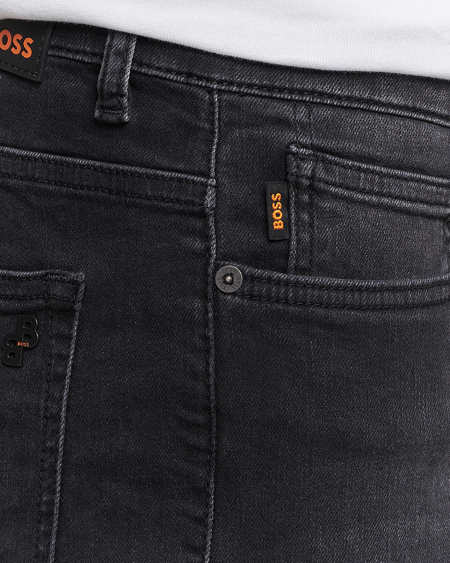 Herren | Jeans | BOSS ORANGE | Delaware Stretch Jeans Washed Black