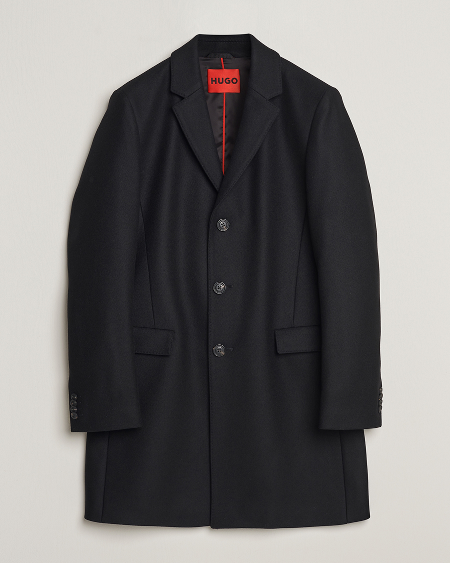 Herren | Jacken | HUGO | Migor Wool Coat Black
