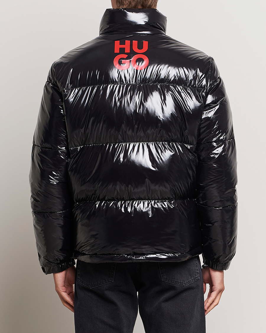 Herren | Jacken | HUGO | Biron Glossy Down Jacket Black