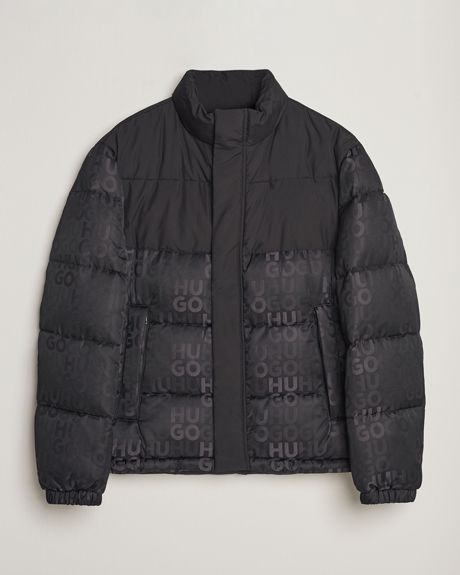 Herren | Jacken | HUGO | Balto Monogram Down Jacket Black