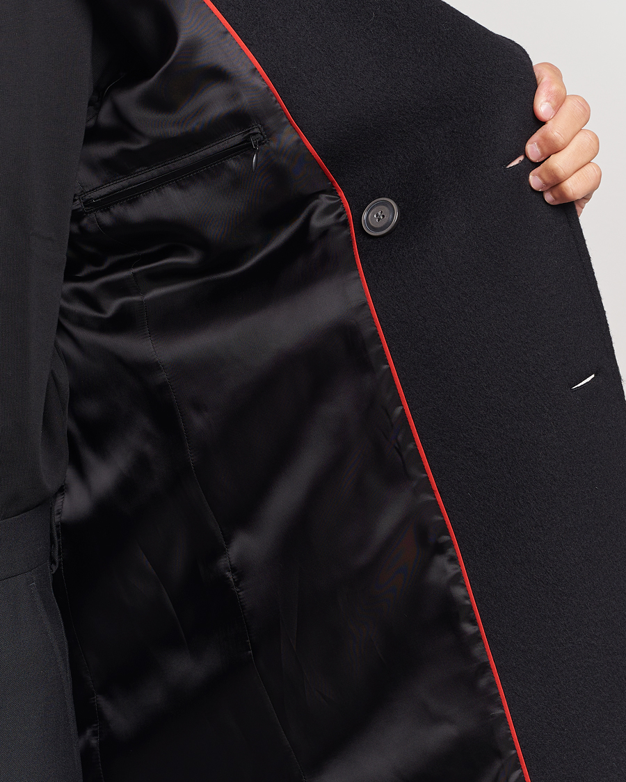 Herren | Jacken | HUGO | Miroy Wool Double Breasted Coat Black