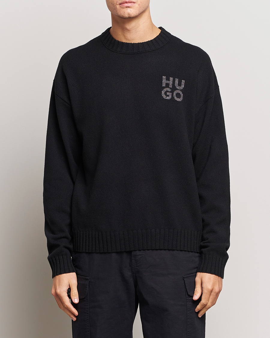 Herren | Pullover | HUGO | San Cassio Knitted Sweater Black