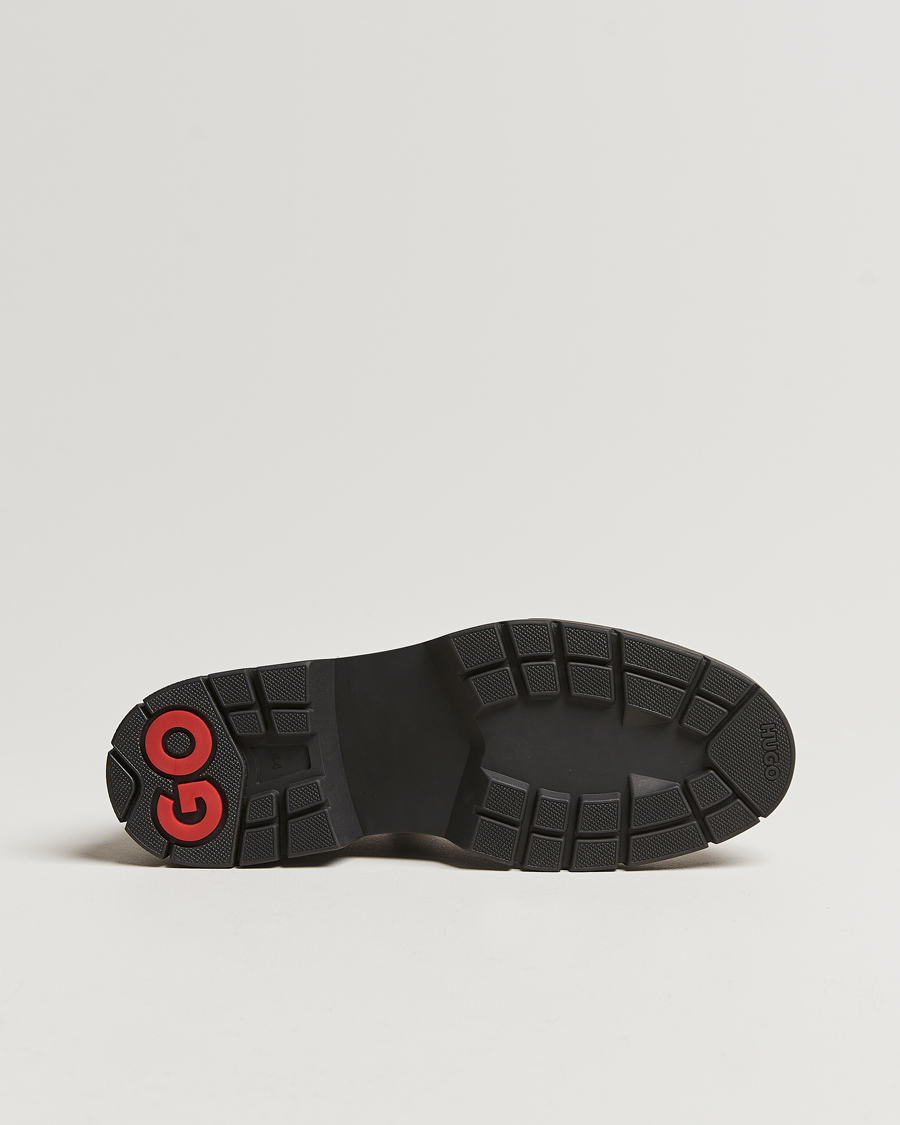 Herren | HUGO Denzel Chunky Leather Derby Black | HUGO | Denzel Chunky Leather Derby Black