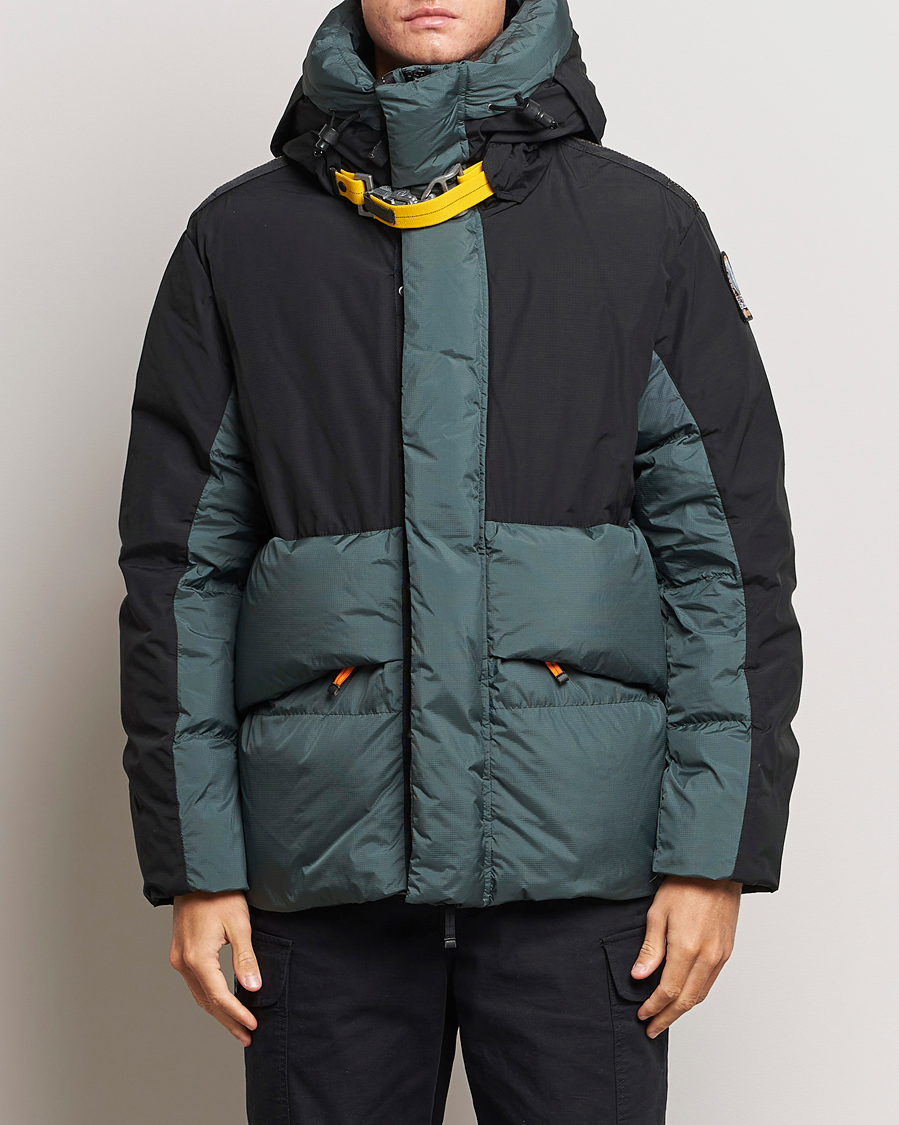 Herren | Jacken | Parajumpers | Ronin Foul Weather Down Parka Black/Green Gables