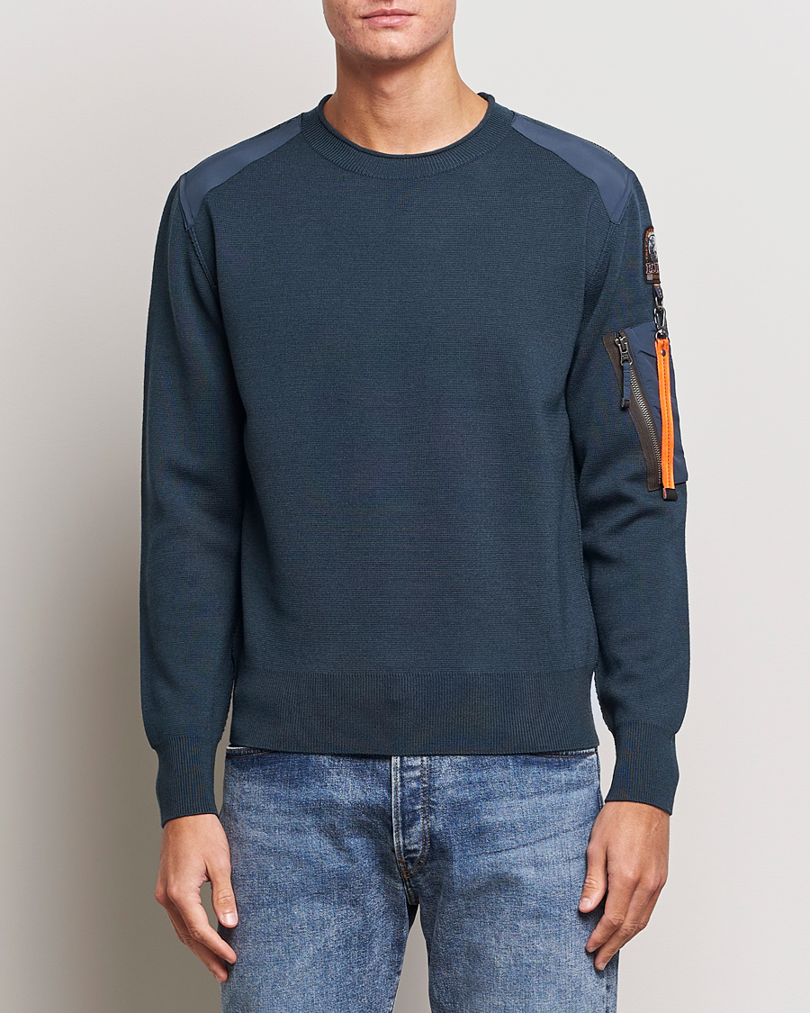 Herren | Pullover | Parajumpers | Braw Rescue Knitted Crew Neck Dark Avio