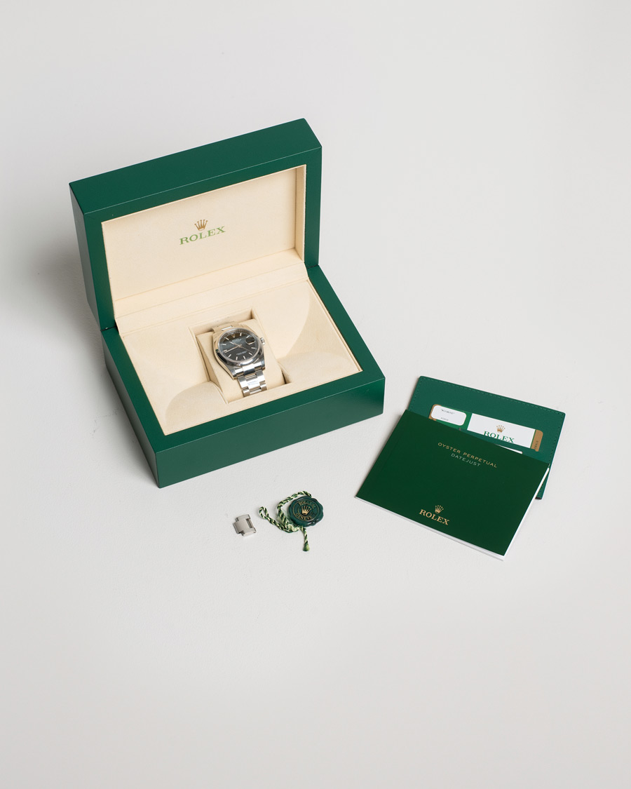 Herren | Rolex Pre-Owned Datejust 116200 Oystert Perpetual Steel Black Steel Black | Rolex Pre-Owned | Datejust 116200 Oystert Perpetual Steel Black Steel Black
