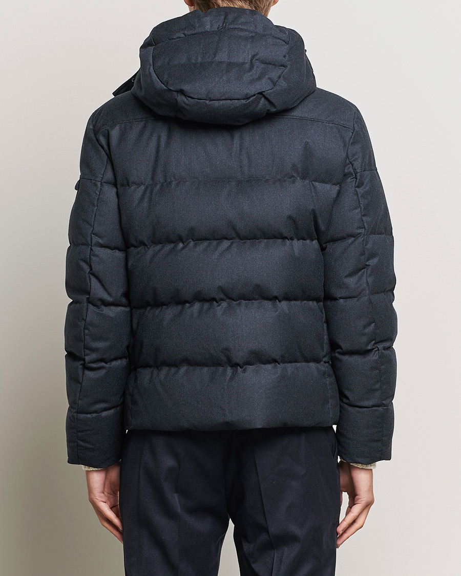 Herren | Jacken | MooRER | Brett Wool/Cashmere Hooded Jacket Blue Grey