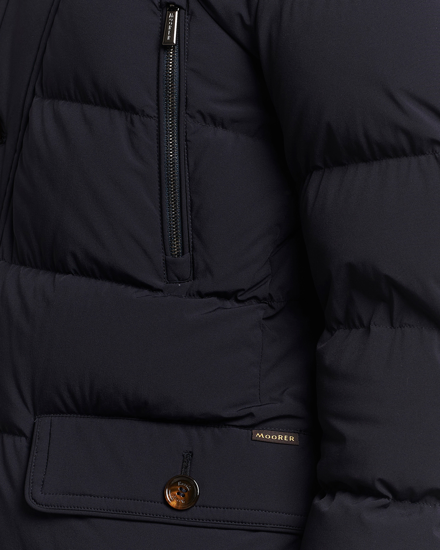 Herren | Jacken | MooRER | Gorner Water resistant Nylon Parka Navy