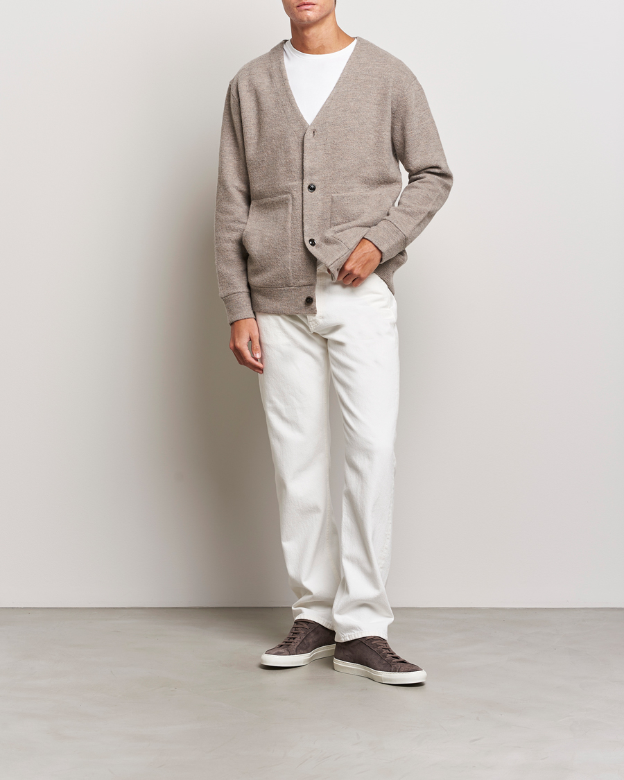 Herren | Pullover | NN07 | Ice Boiled Wool Cardigan Khaki