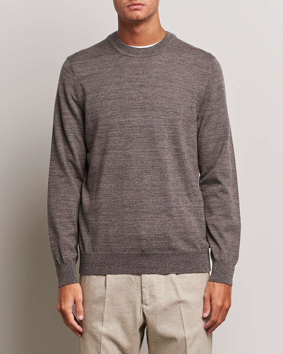 Herren | Pullover | NN07 | Ted Merino Crew Neck Pullover Shitake