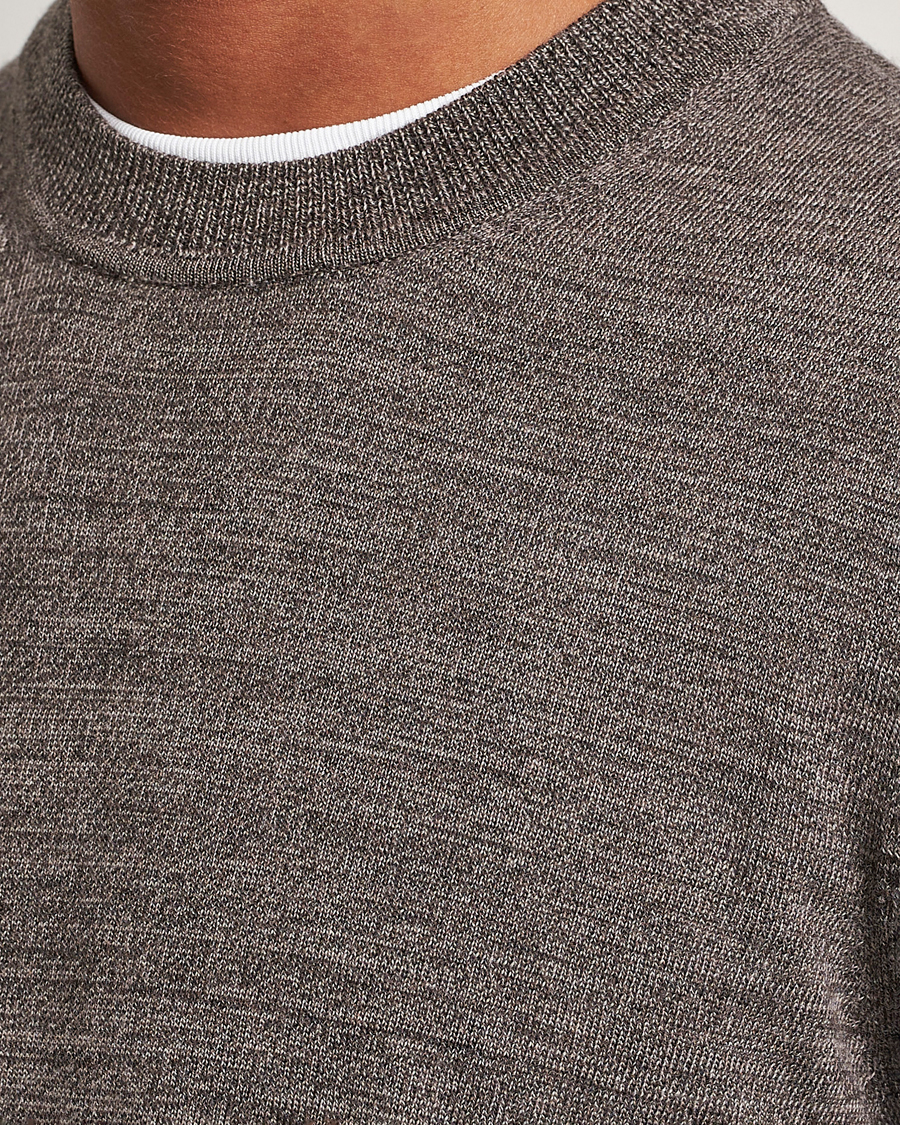 Herren | Pullover | NN07 | Ted Merino Crew Neck Pullover Shitake