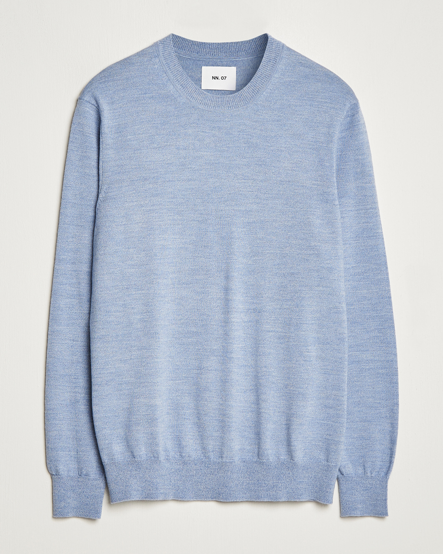 Herren | Pullover | NN07 | Ted Merino Crew Neck Pullover Tink Blue