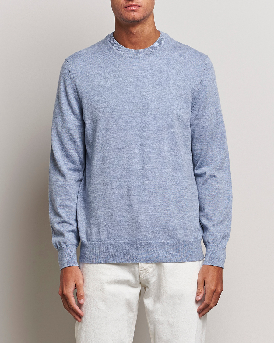 Herren | Pullover | NN07 | Ted Merino Crew Neck Pullover Tink Blue