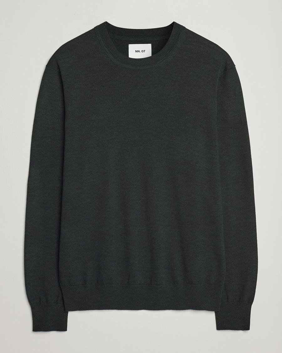 Herren | Pullover | NN07 | Ted Merino Crew Neck Pullover Dark Army