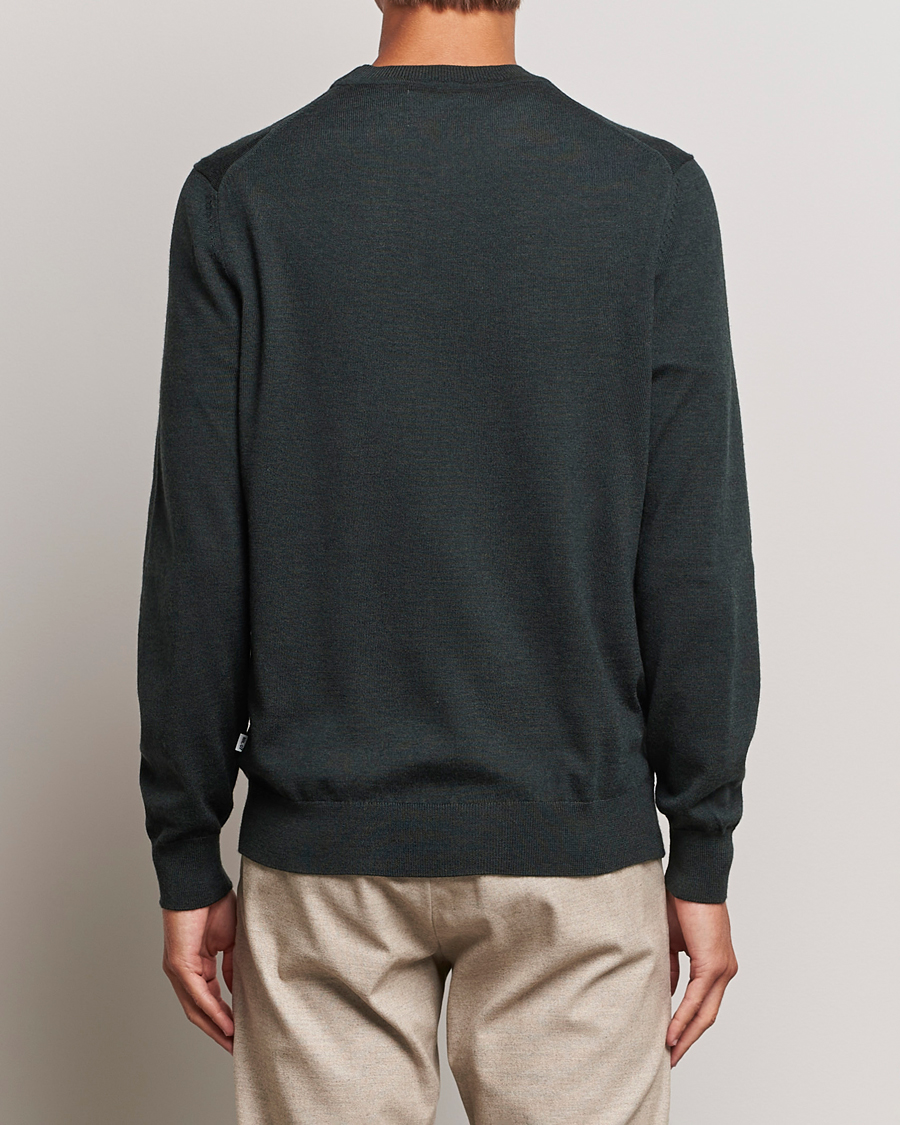 Herren | Pullover | NN07 | Ted Merino Crew Neck Pullover Dark Army