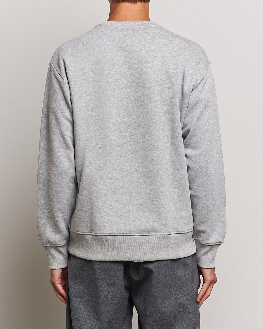 Herren | Pullover | NN07 | Briggs Logo Crew Neck Sweatshirt Light Grey Melange