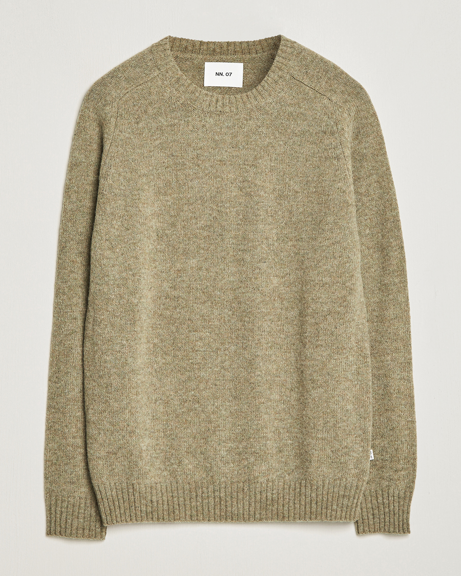 Herren | Pullover | NN07 | Nathan Brushed Crew Neck Elmwood