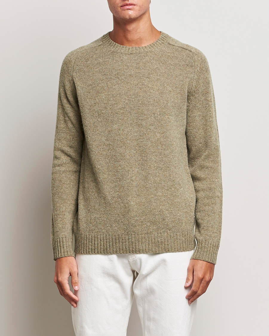 Herren | Pullover | NN07 | Nathan Brushed Crew Neck Elmwood