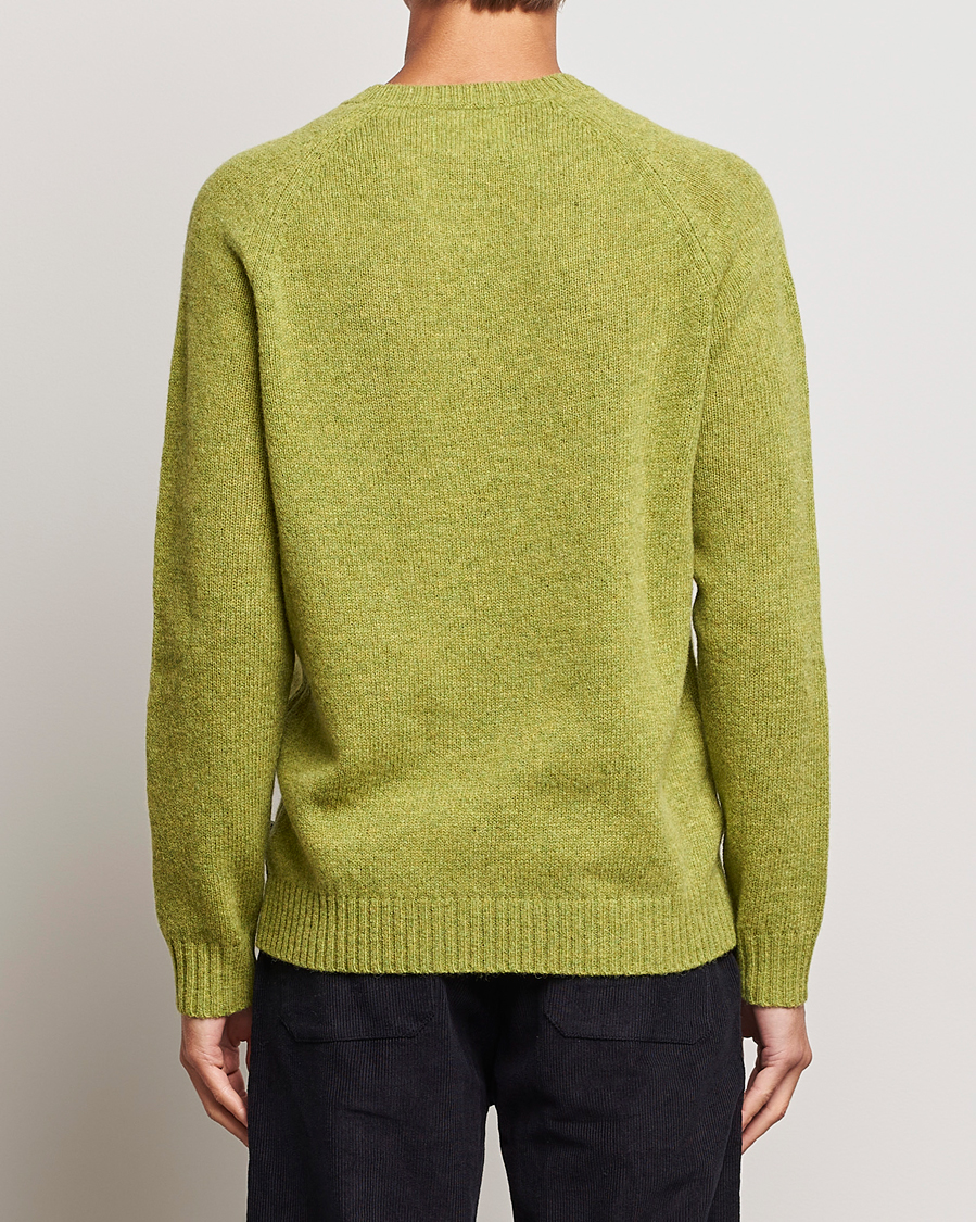 Herren | Pullover | NN07 | Nathan Brushed Crew Neck Daiquiri Green