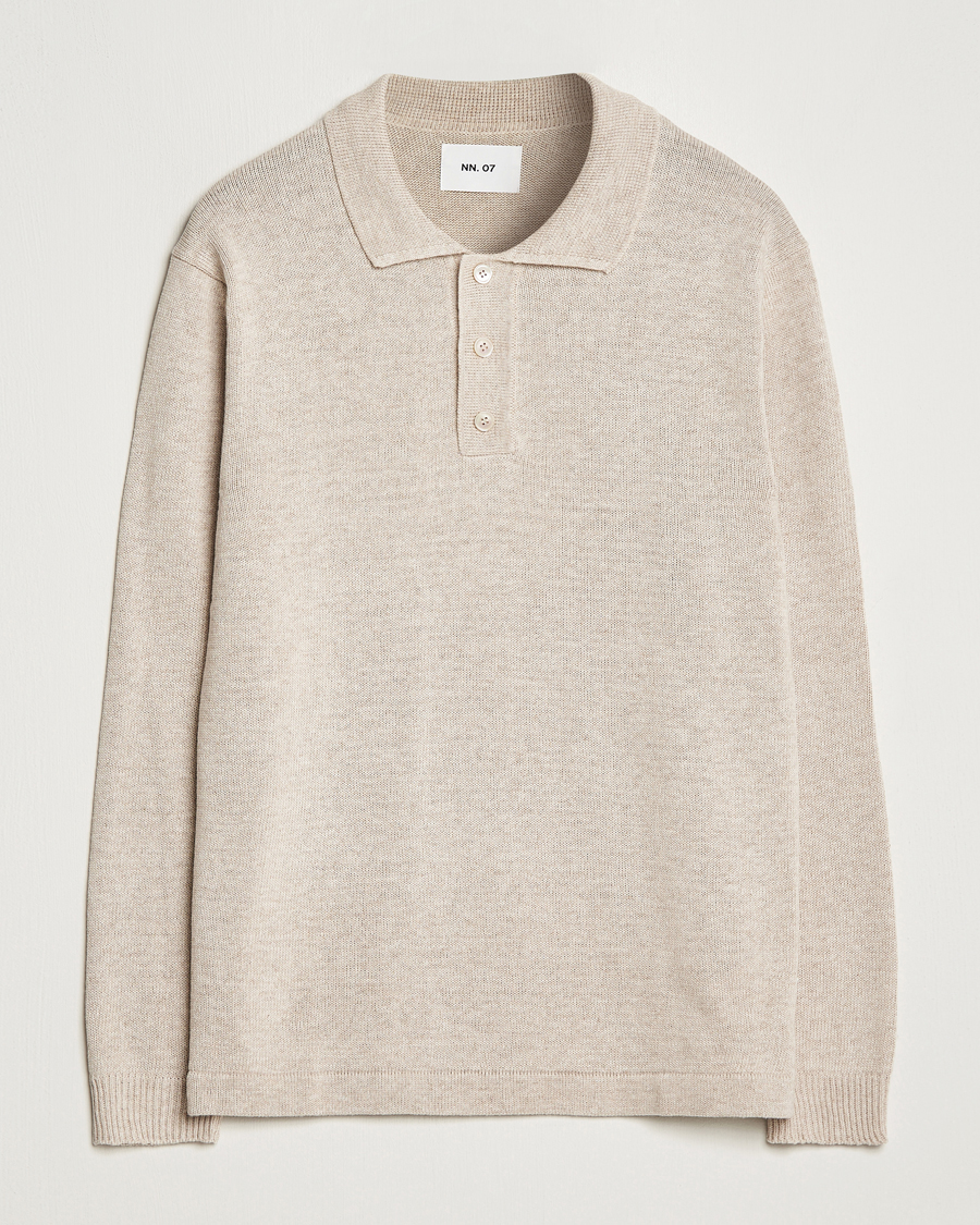 Herren | Pullover | NN07 | Vito Knitted Polo Off White