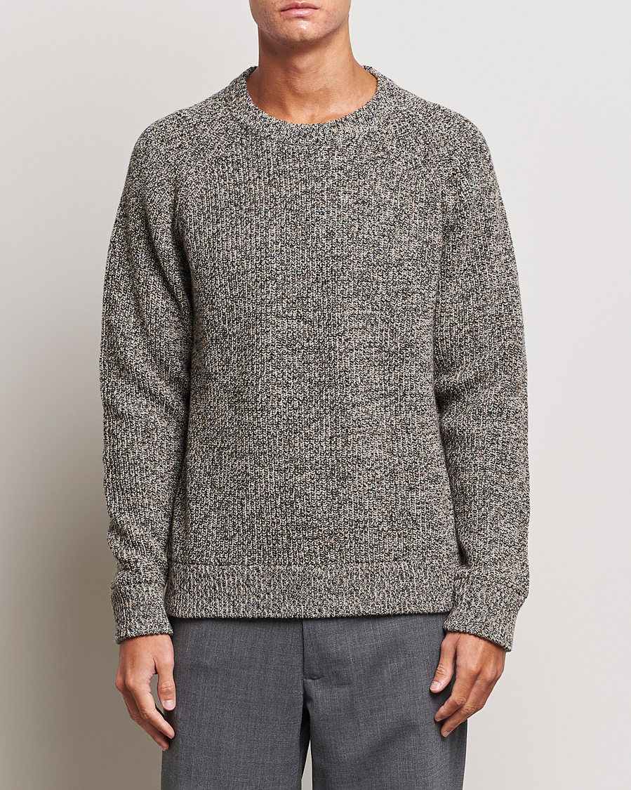 Herren | Pullover | NN07 | Jacobo Heavy Knitted Sweater Khaki Melange