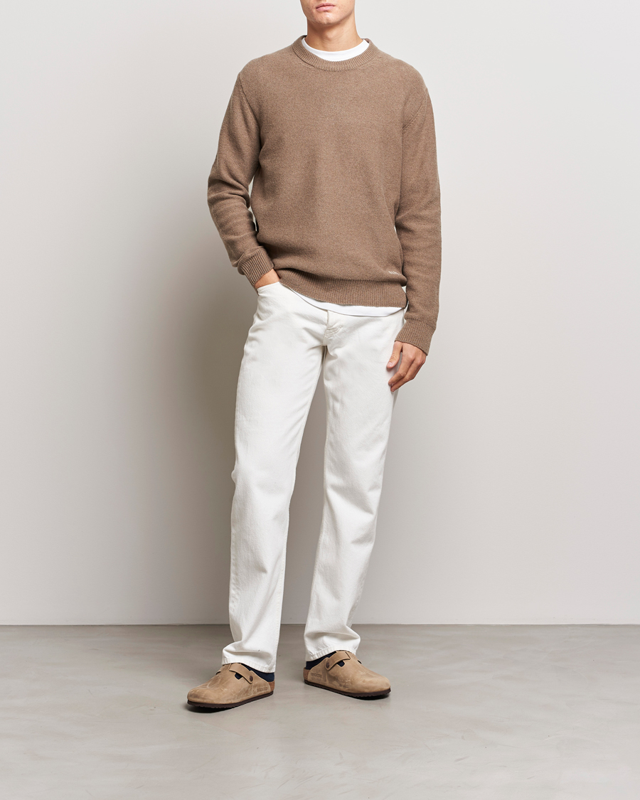 Herren | Pullover | NN07 | Nigel Lambswool Crew Neck Pullover Shitake
