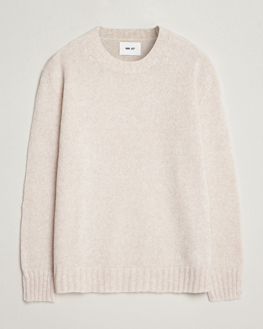 Herren | Pullover | NN07 | Lee Brushed Wool Crew Neck Oat