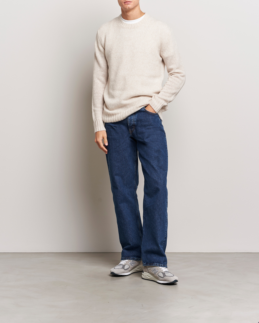Herren | Pullover | NN07 | Lee Brushed Wool Crew Neck Oat
